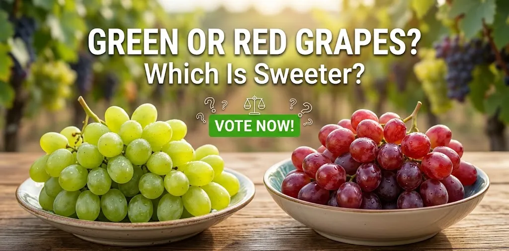 Green or Red Grapes Which Is Sweeter
